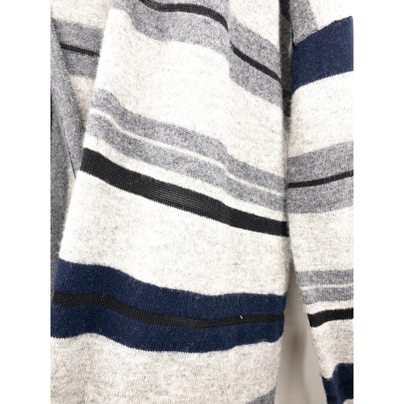 Derek Lam 10 Crosby Womens Wool Black Grey Cardigan Striped Small - Picture 5 of 5